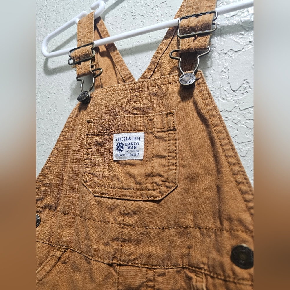 Carters Tan Overalls 18 months